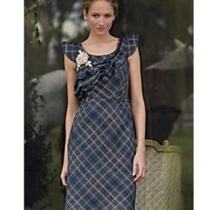 Anthropologie Floreat Plaid Dress Size 6